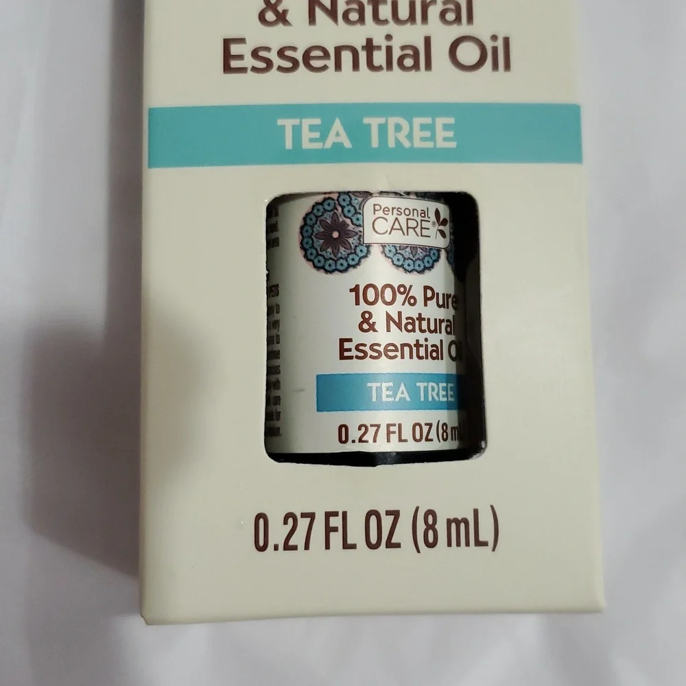 100% pure and natural essetial tea tree oil blended with‎ sweet almond oil new